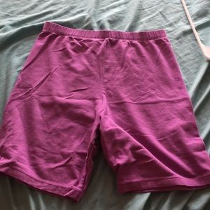 Purple shorts